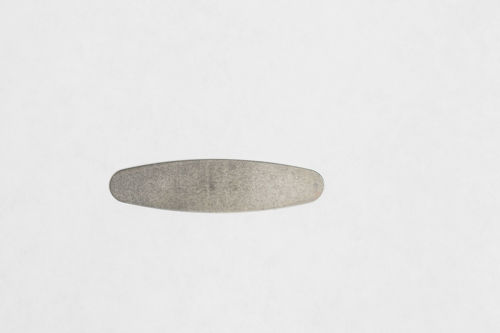 Plaque - Silver rounded
